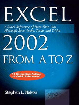 cover image of Excel 2002 from A to Z
